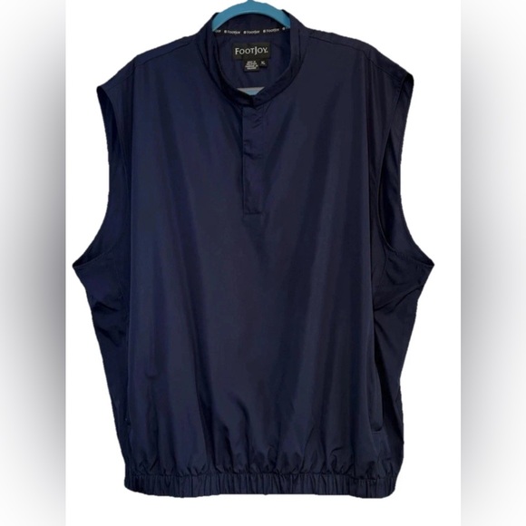 FootJoy Other - FootJoy Wind Vest Mens XL Navy Quarter Zip Mock Neck Golf Sleeveless